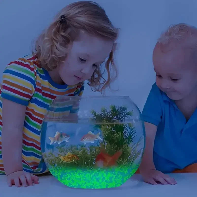 1000 pezzi 3-5mm sabbia luminosa che si illumina al buio ciottoli pietra giardino domestico cortile percorso esterno decorazioni per prato acquario acquario arredamento