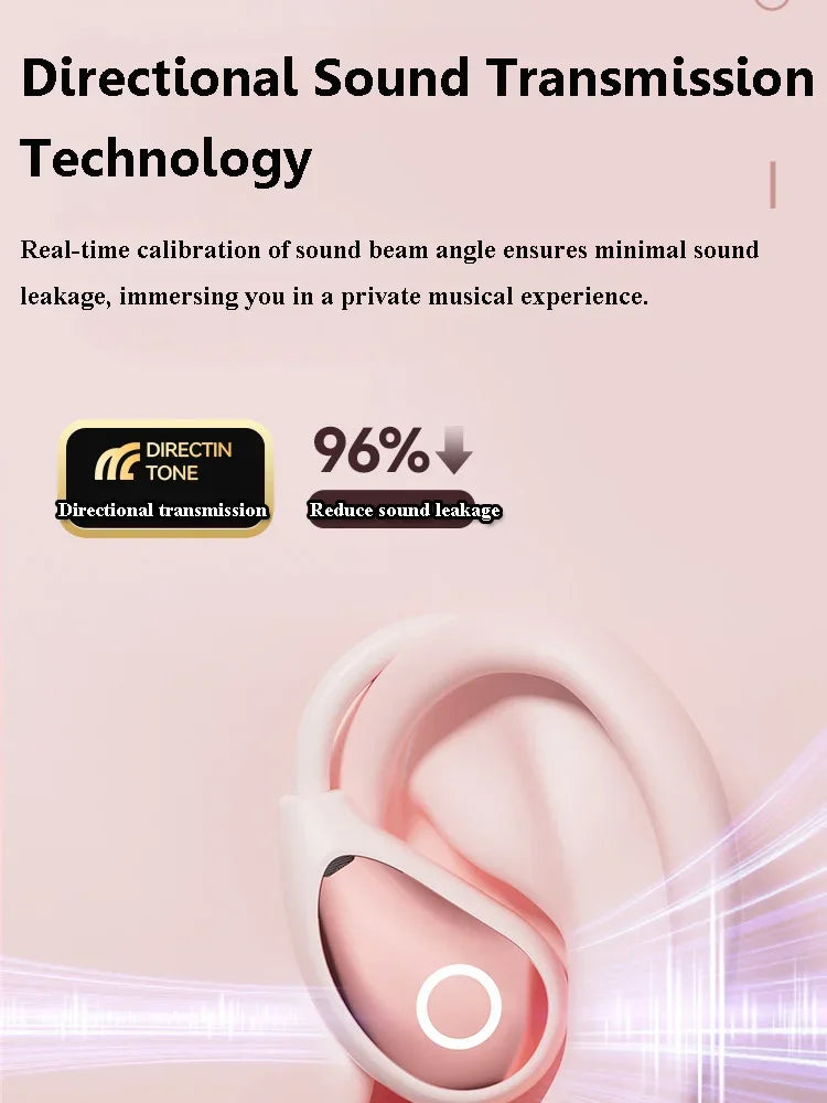 "Auricolari Bluetooth 5.4 Open-Ear per Bambini — Touch Control, Stereo Leggeri"