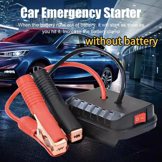 Auto Batteria Al Litio Convertitore Caricatore Clip Auto Accenditore Salto di Avviamento Per Makita Booster Cavo Adattatore di Alimentazione Di Emergenza Strumenti FAI DA TE