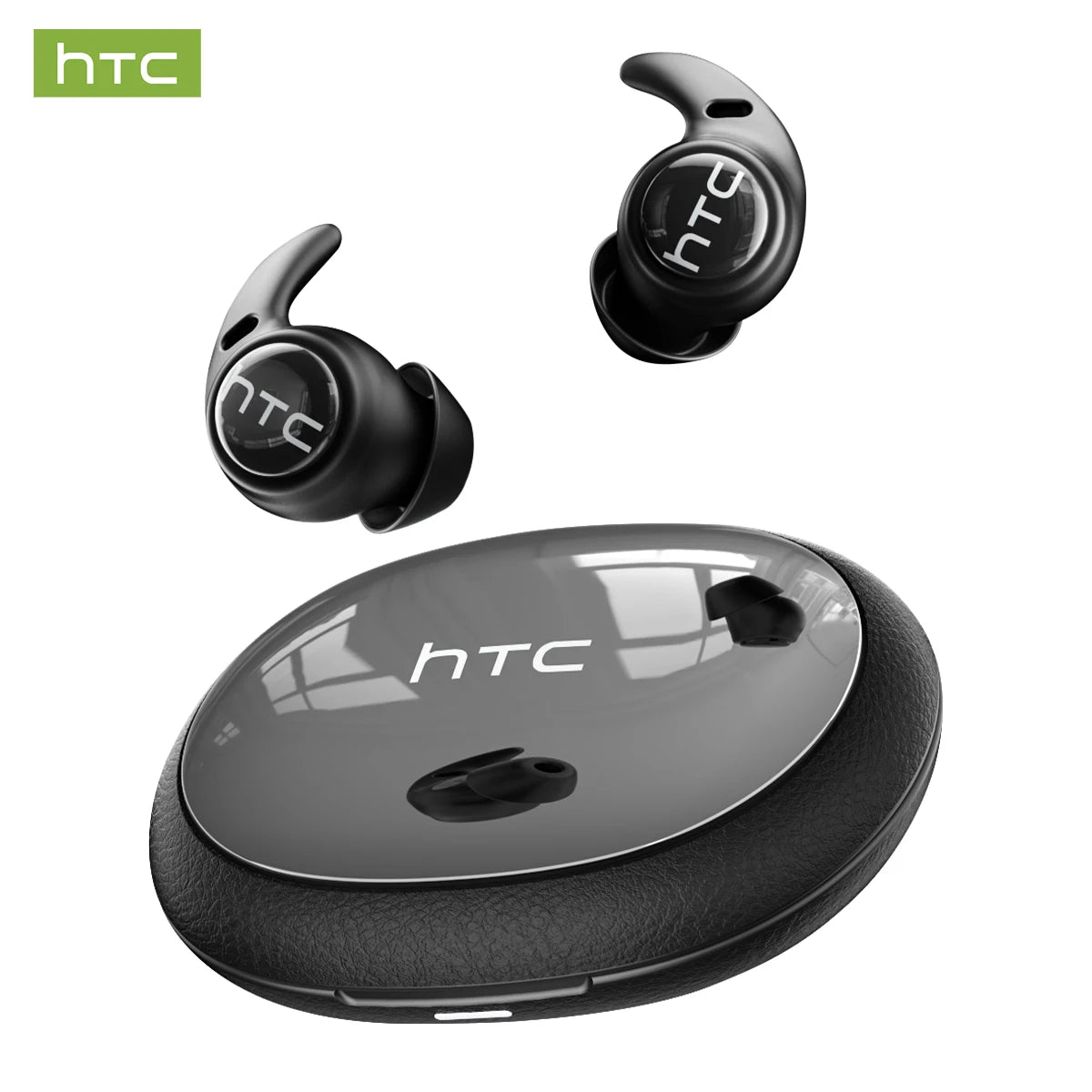 Auricolari Wireless HTC NE76 TWS con Traduttore AI, Mini Invisibili per il Sonno, Cancellazione del Rumore ENC, Bluetooth 5.3 a Bassa Latenza