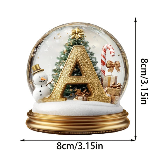 Decorazioni per l'albero di Natale Lettera mista Ornamento da tavolo Decorazione per ritratti di famiglia Decorazione per desktop per vacanze in fattoria Acrilico