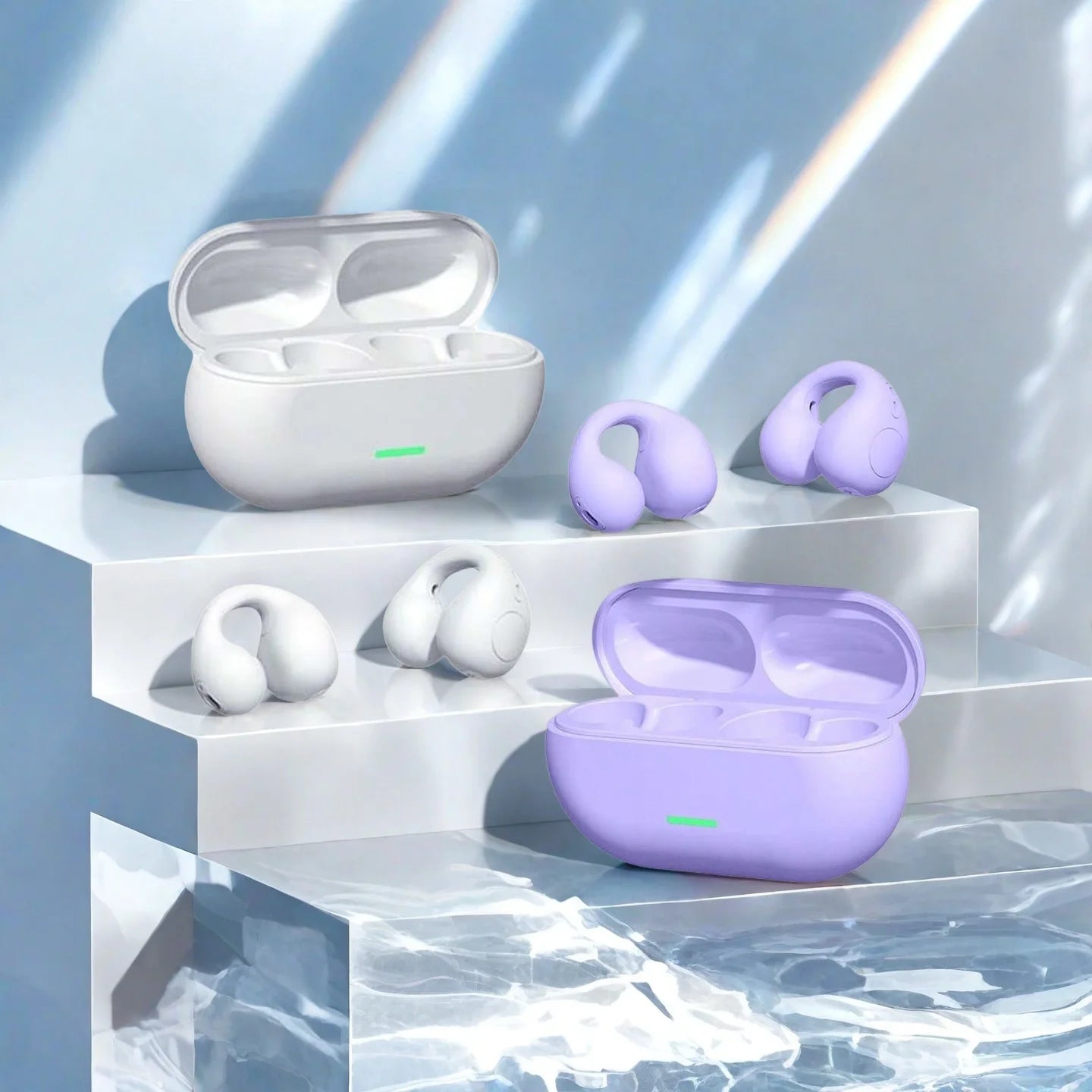 Cuffie TWS Originali a Conduzione Ossea, Wireless Bluetooth 5.3, Auricolari Sportivi con Qualità Audio HiFi