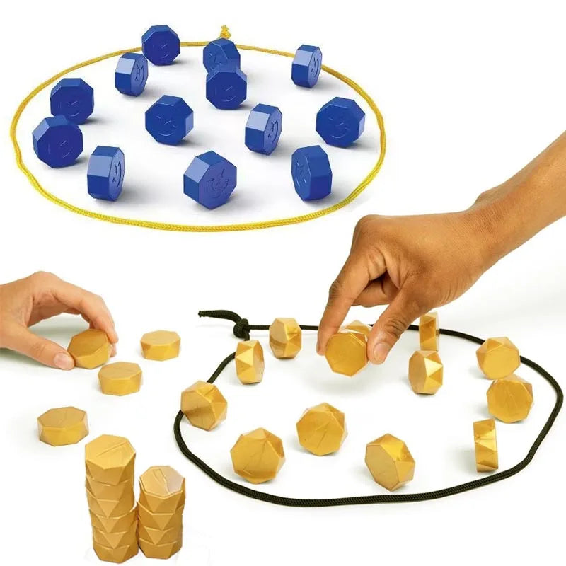 Giochi di società Gioco di pietre magnetiche Gioco di strategia da tavolo con magnete interattivo per famiglie Bambini Adulti Lato più lungo di alta qualità 3,4 cm