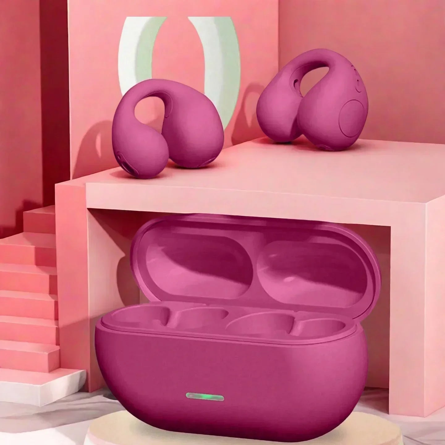 Cuffie TWS Originali a Conduzione Ossea, Wireless Bluetooth 5.3, Auricolari Sportivi con Qualità Audio HiFi