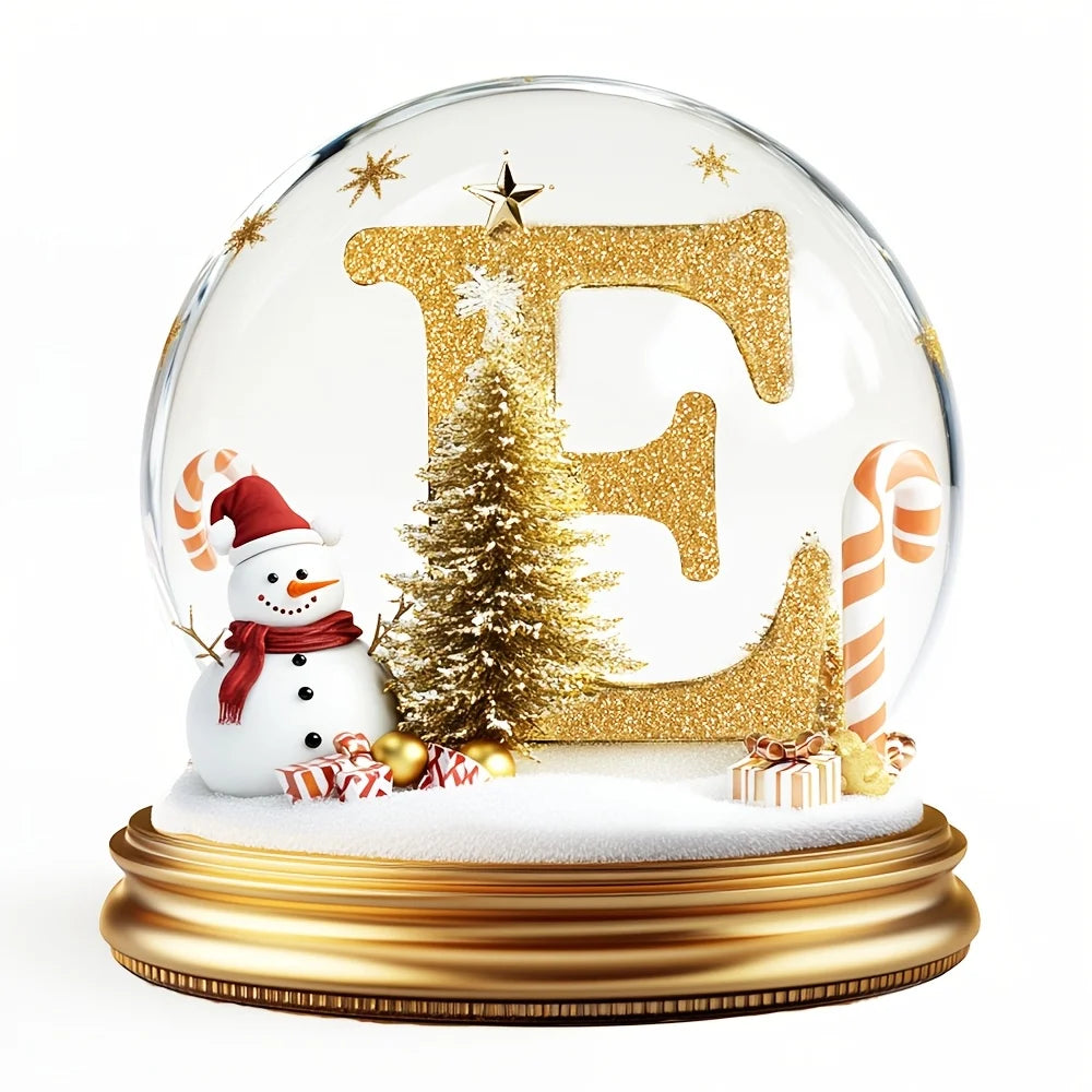 Decorazioni per l'albero di Natale Lettera mista Ornamento da tavolo Decorazione per ritratti di famiglia Decorazione per desktop per vacanze in fattoria Acrilico