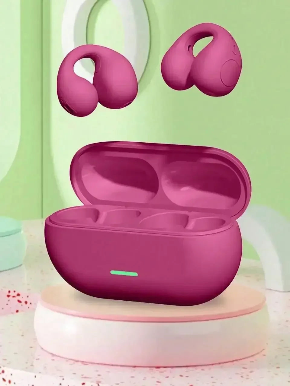 Cuffie TWS Originali a Conduzione Ossea, Wireless Bluetooth 5.3, Auricolari Sportivi con Qualità Audio HiFi