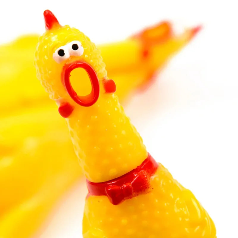 Urlando pollo spremere suono giocattolo animali domestici giocattoli per cani prodotto strumento di decompressione stridulo sfiato pollo pollo interessante