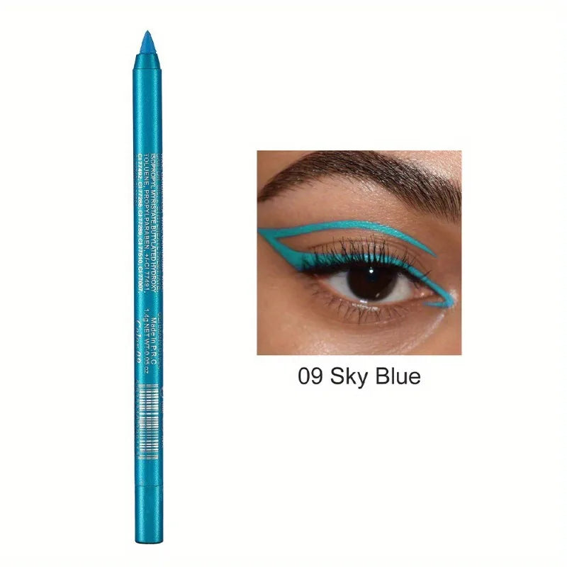 Matita Eyeliner Impermeabile Anti-sbavatura Nera Marrone Rossa Perlescente Opaca Liscia Facile da Applicare Penna Eyeliner Ombretto Trucco a Lunga Durata