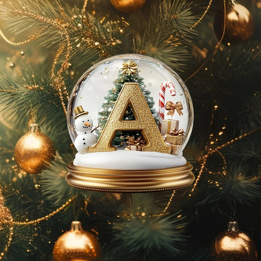 Decorazioni per l'albero di Natale Lettera mista Ornamento da tavolo Decorazione per ritratti di famiglia Decorazione per desktop per vacanze in fattoria Acrilico